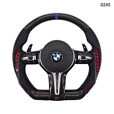 Рязан спортен волан с червен и черен карбон за BMW 5 6 7 F серия M Sport –  0245